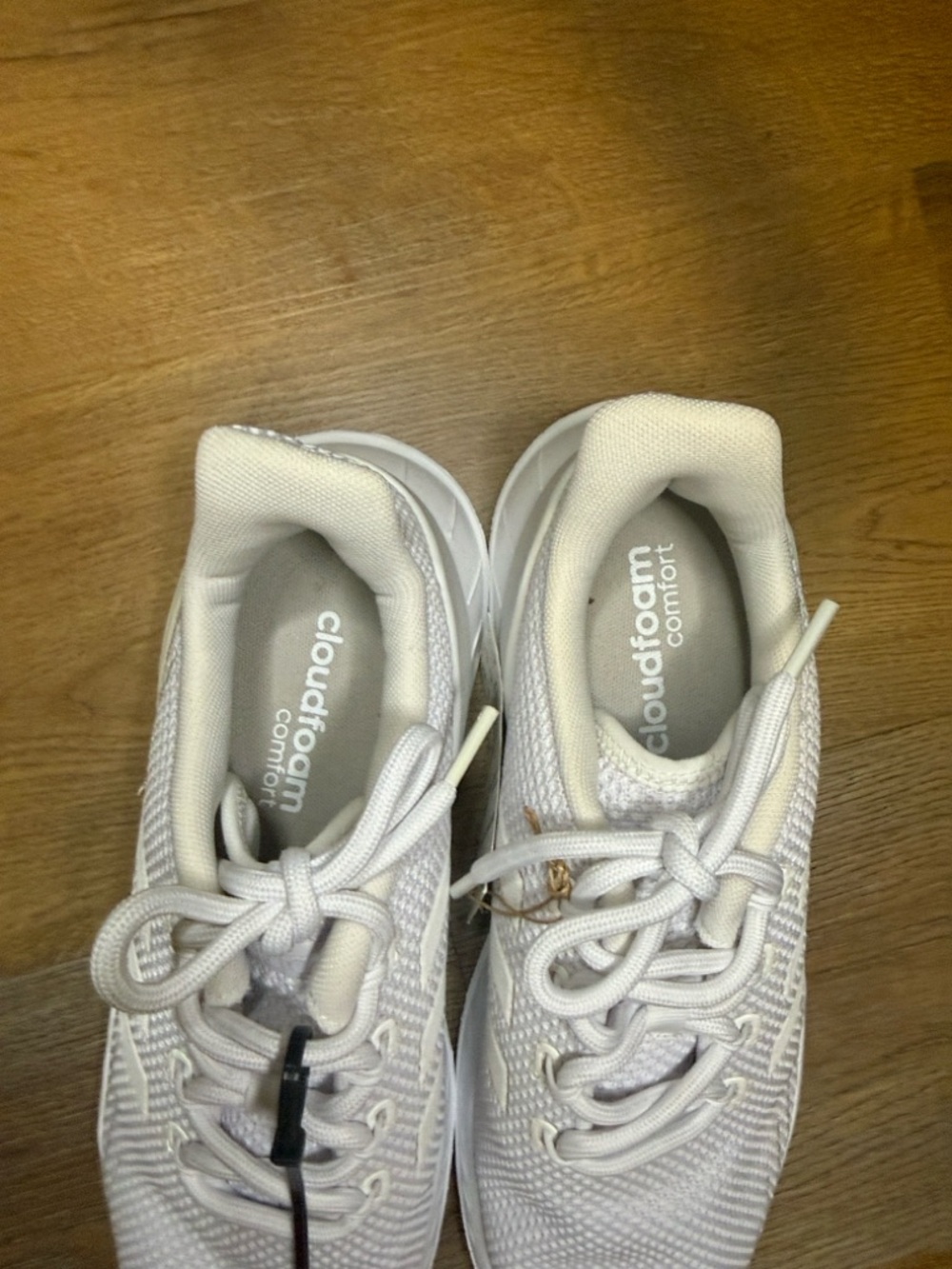 adidas QUESTAR FLOW NXT -TRIPLE WHITE All-White Knit Runner Sneakers - Picture 3 of 11